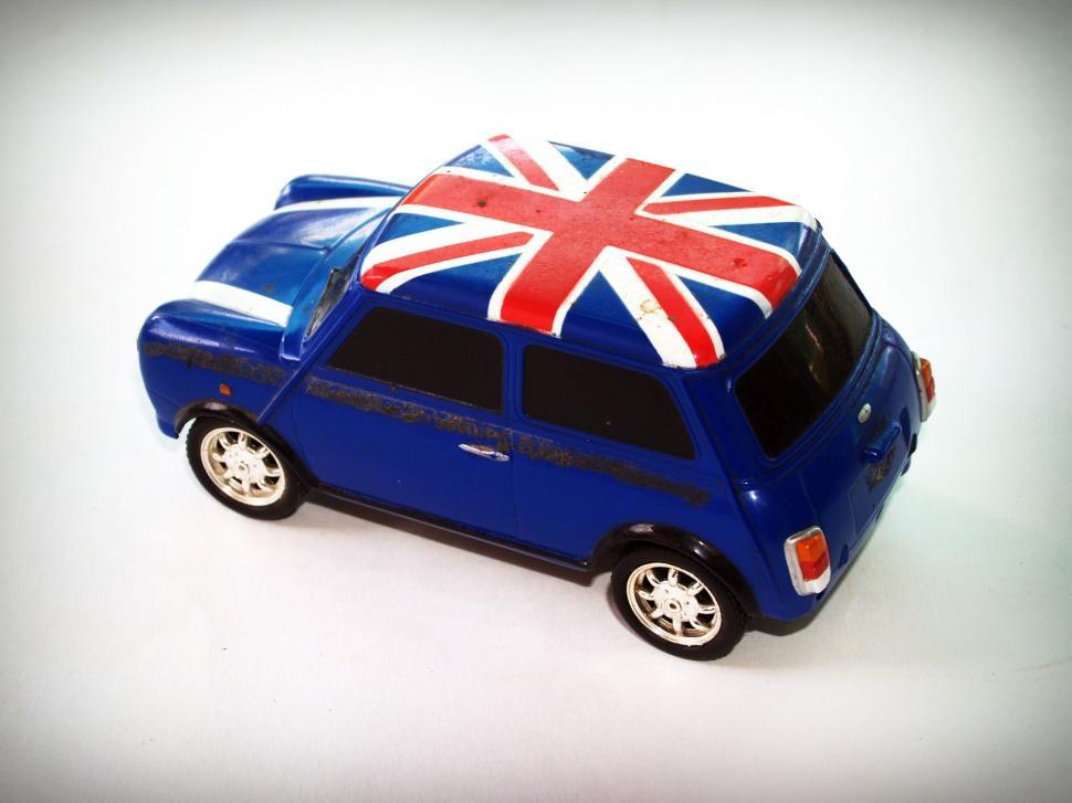 Free Image of Blue Mini Copper Car (Toy)  