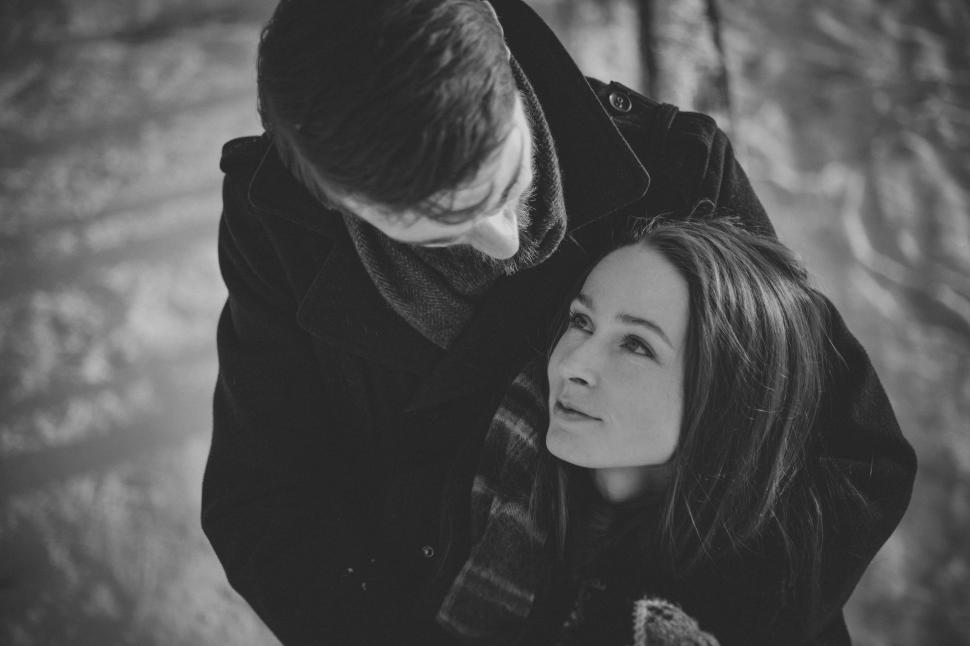Free Image of Couple in Winter Clothing  
