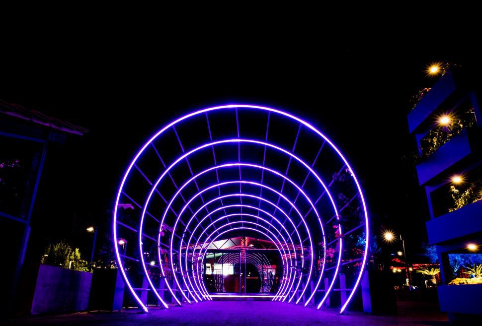 Free Image of Neon Light Gate 