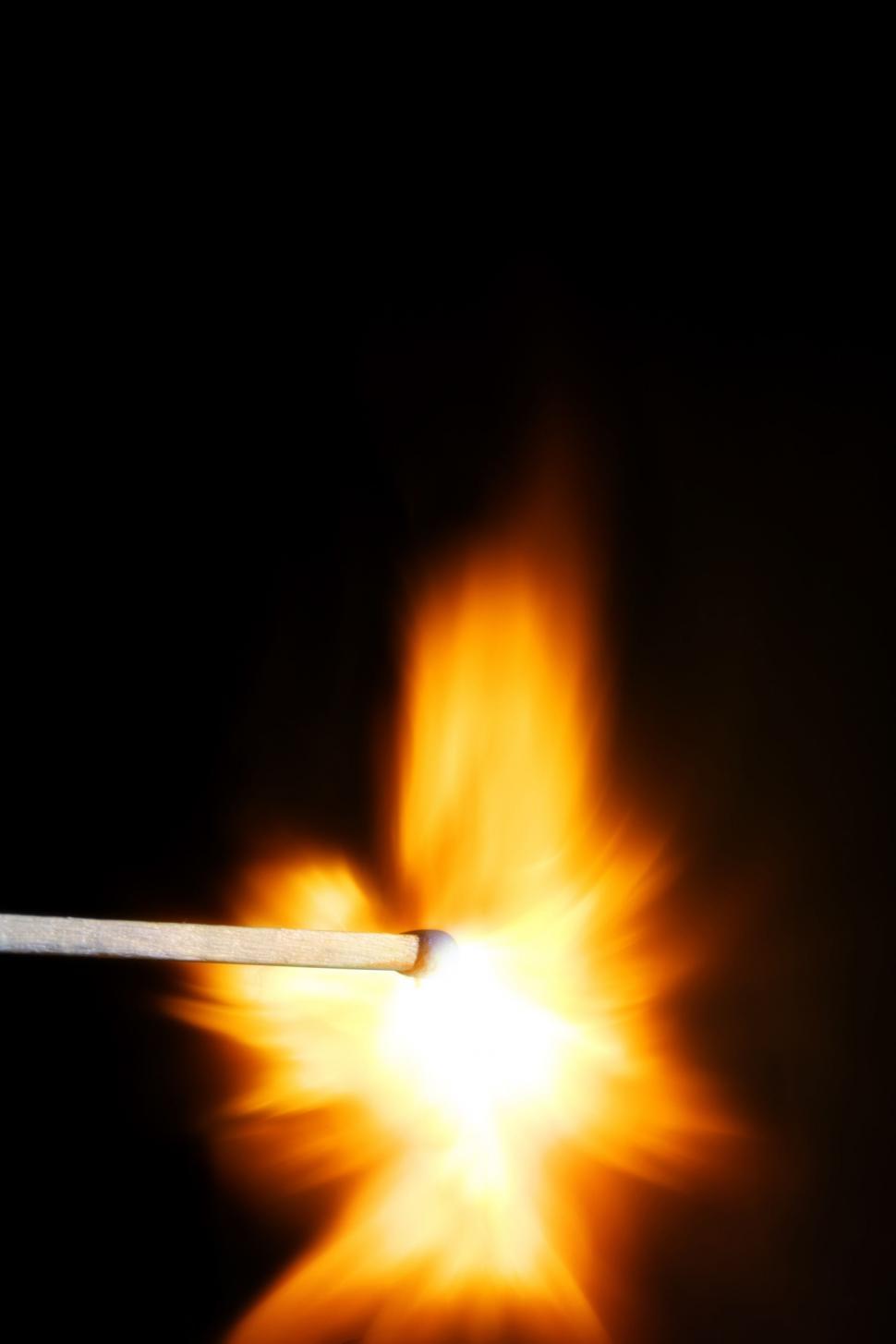 Free Image of Burning Matchstick 