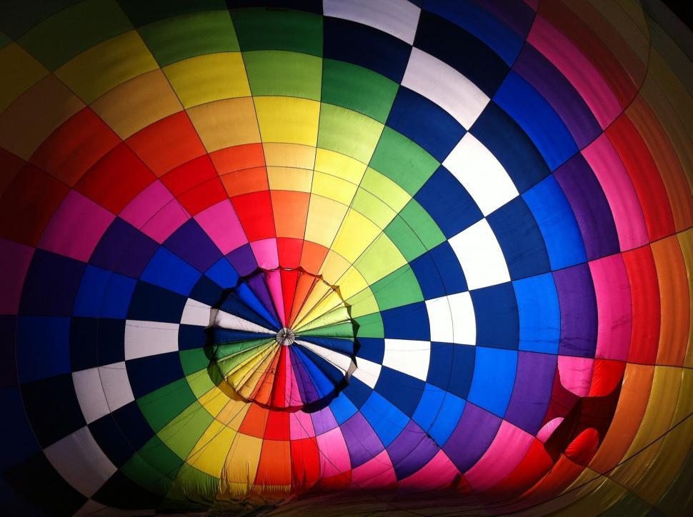Free Image of Colorful Hot Air Balloon on Ground  