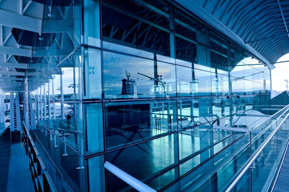 Free Image of Glass Building at airport  