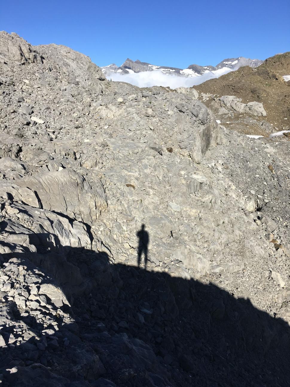 Free Image of Man Shadow and Mountain 