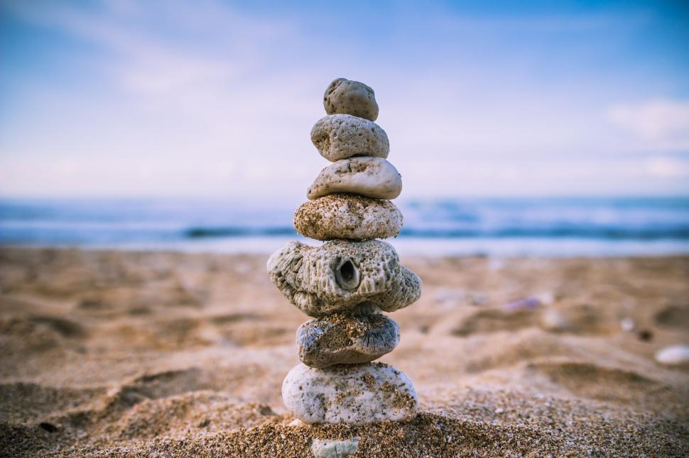 Free Image of Rock Balancing 