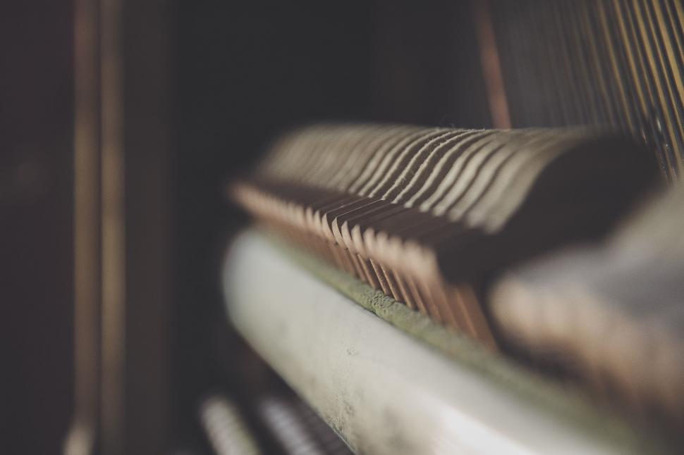 Free Image of Blurred Piano Keys  