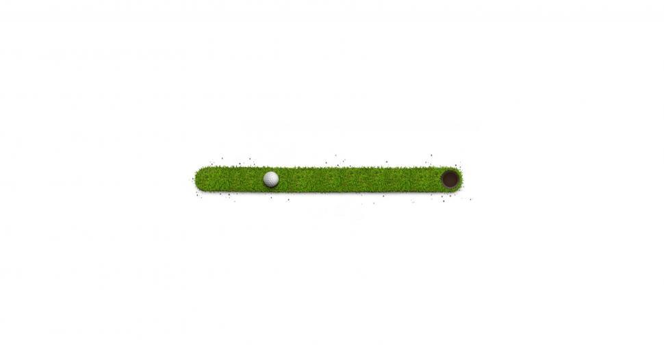 Free Image of Golf Field with Ball - Space for text  