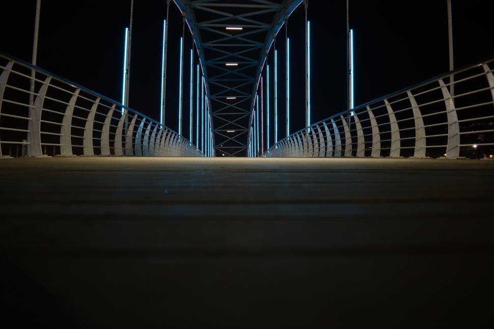 Download Free Stock Photo of Empty Pedestrian Bridge 