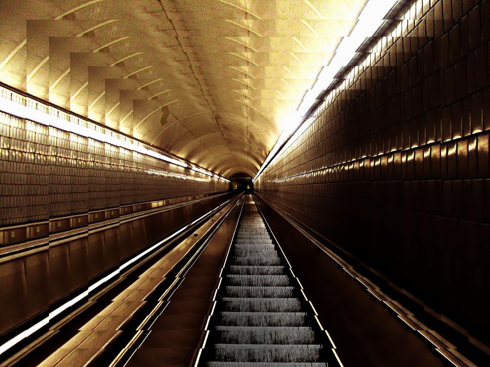 Free Image of Underground Escalator 
