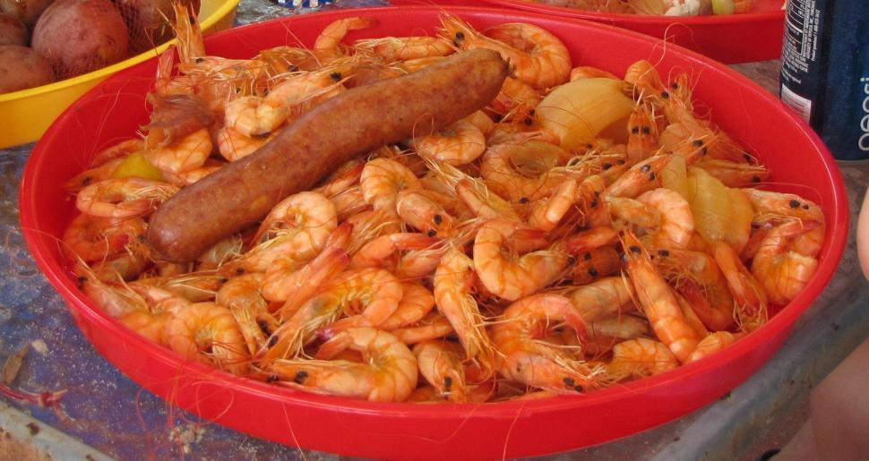 Free Image of Shrimps For Sale in Market 