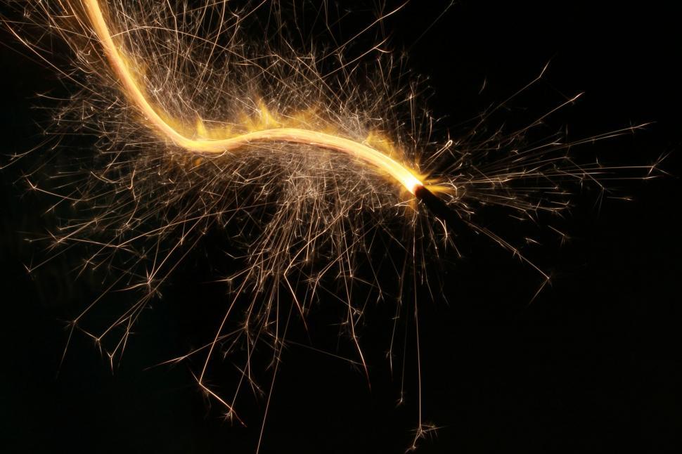 Free Image of Illuminating sparkler  