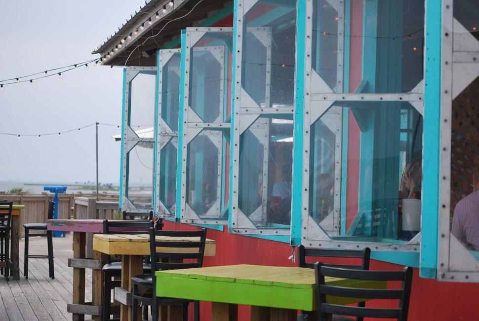 Free Image of Exterior View of Beach Restaurant  