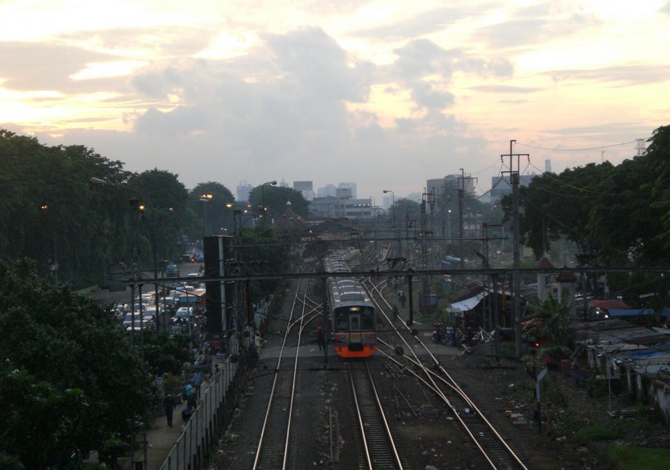 Free Image of Jakarta railway track 