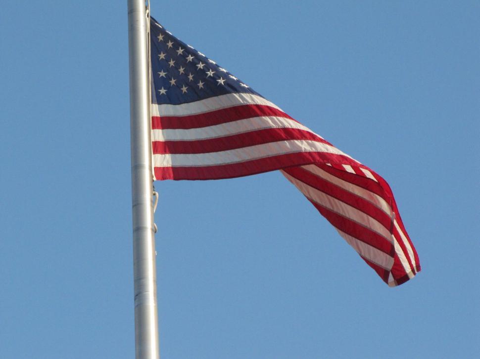 Free Image of American Flag on pole 