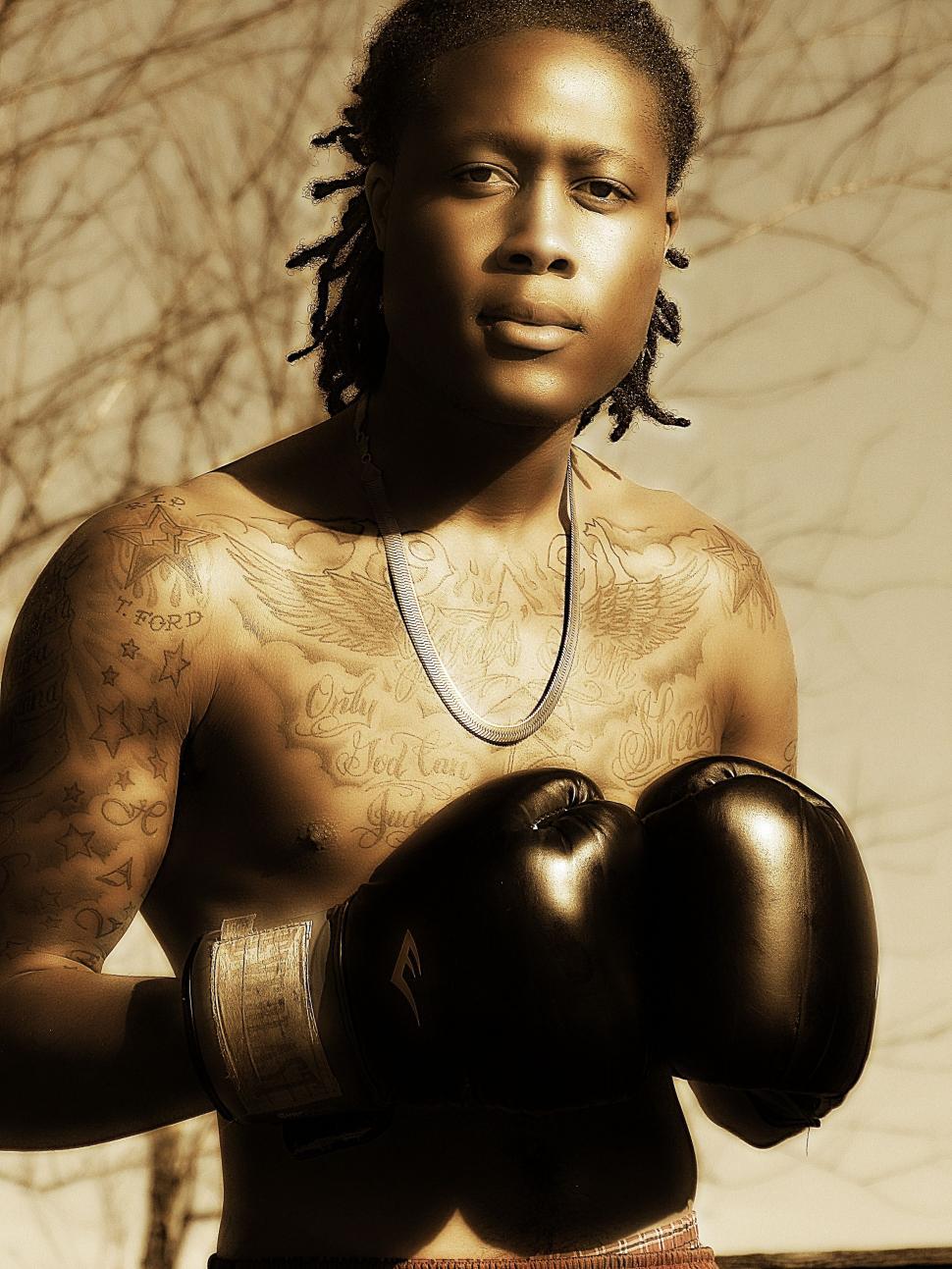 Free Image of Amateur Male Boxer  
