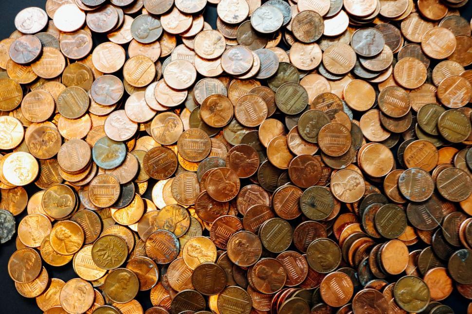 Free Image of Currency coins - Background  