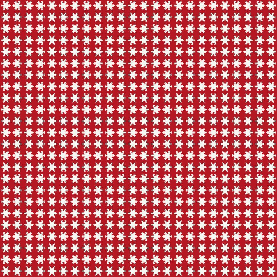 Free Image of Snowflake Pattern on Red Gift Paper 