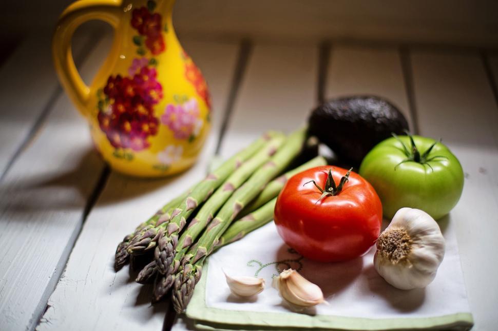 Free Image of Assorted Vegetables on table  