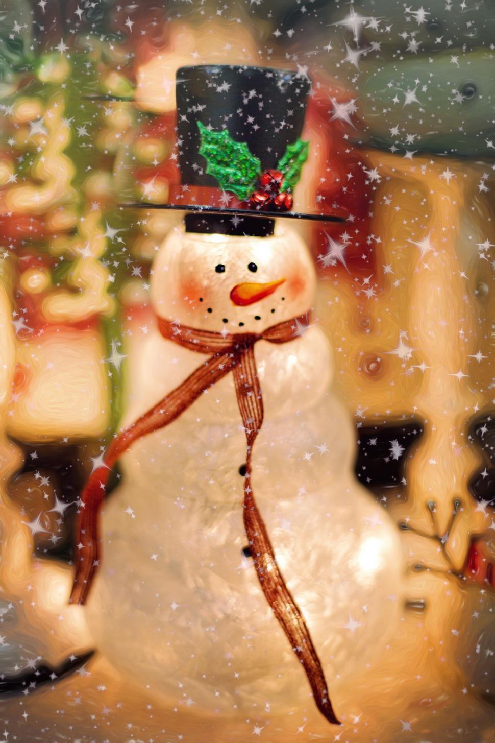 Free Image of Christmas snowman  