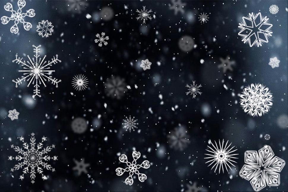 Free Image of Xmas Snowflakes - Background 
