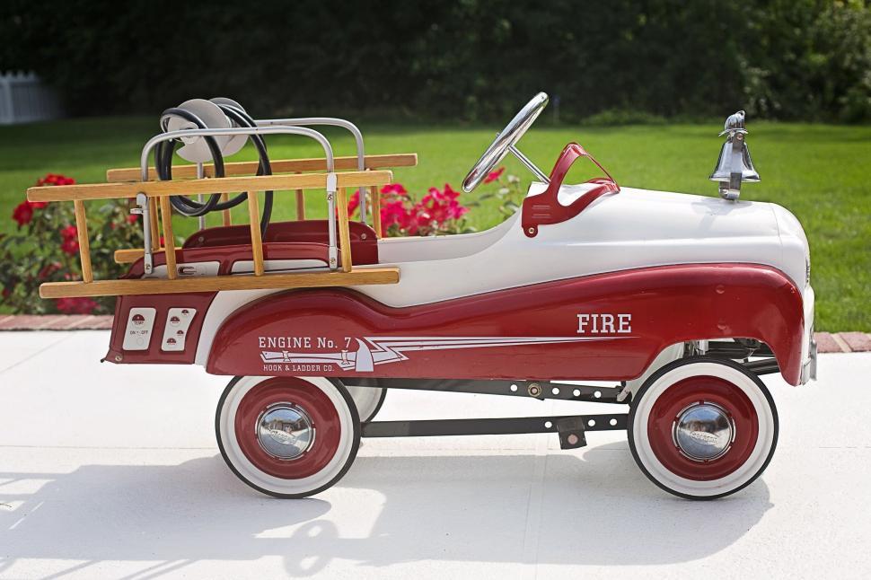 Free Image of Vintage Fire Truck - Toy  