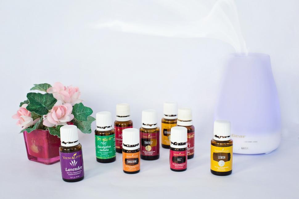 Free Image of Essential oil bottles - Aromatherapy 