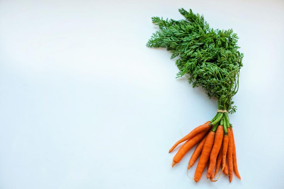 Free Image of Fresh Carrots - Copy Space 