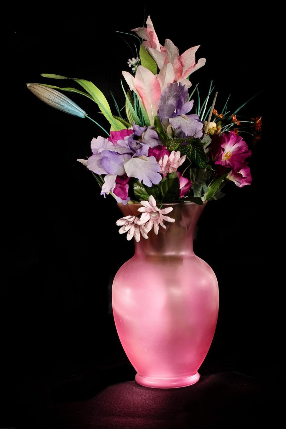 Download Free Stock Photo of Pink Flower Vase  