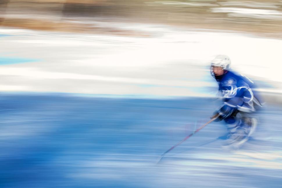 Free Image of Ice Hockey Player - Blurry  