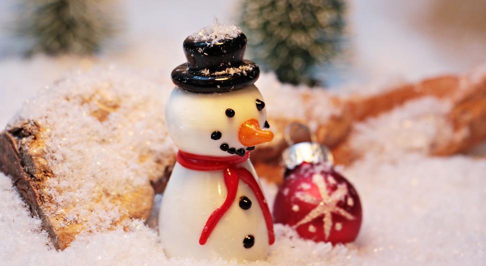Free Image of Christmas ornament - snowman 