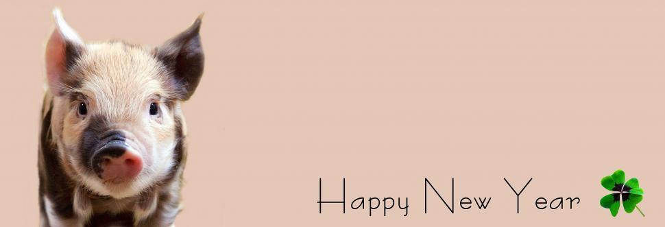 Free Image of Piglet - New Year Greetings 