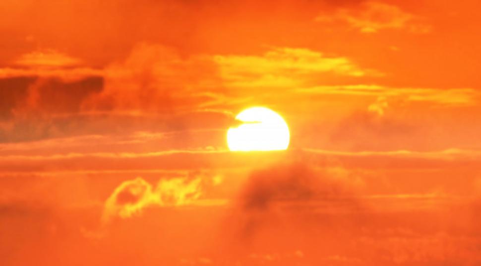 Free Image of Orange Sunset 