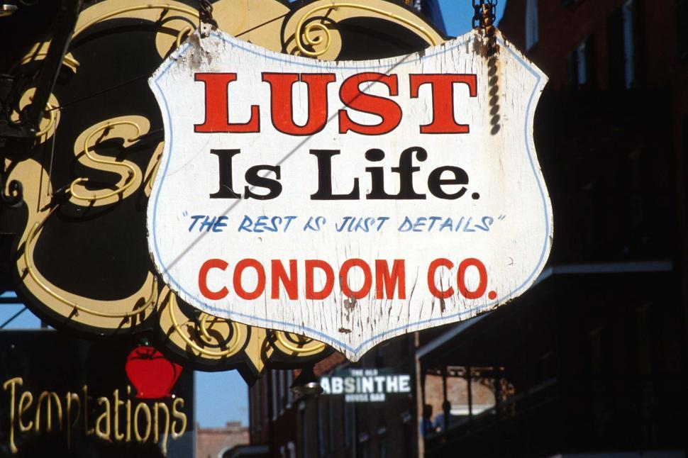 Free Image of Lust is Life sign 