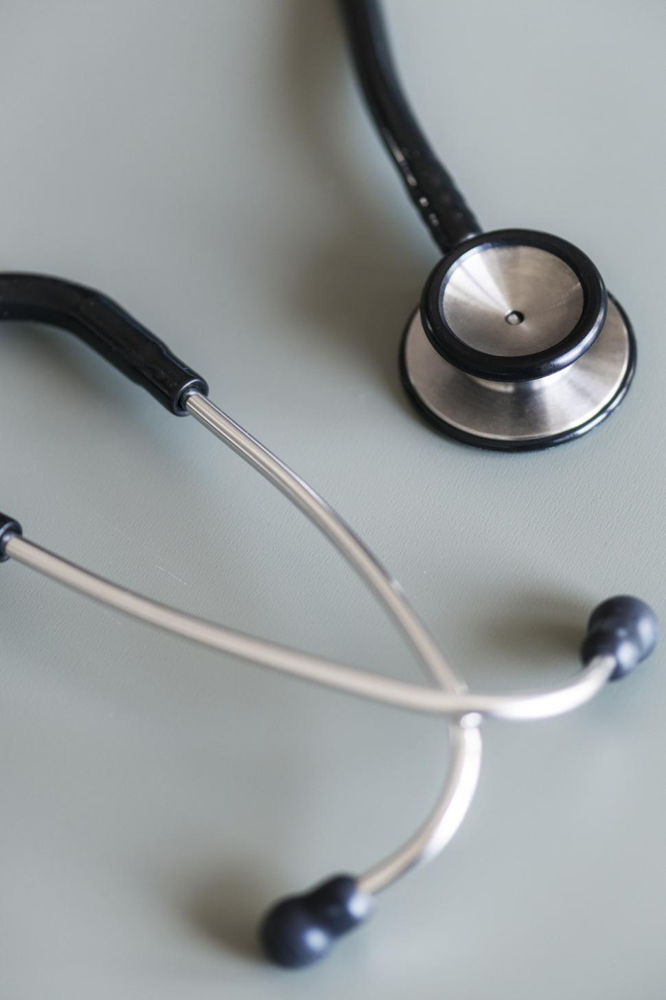 Free Image of Close up of a stethoscope 
