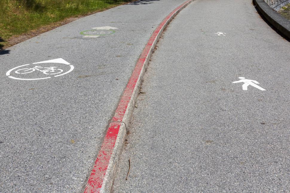 Free Image of Sidewalk markings 