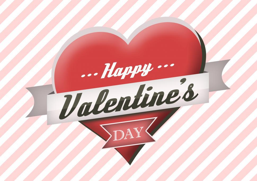Free Image of A heart shaped valentines day badge 