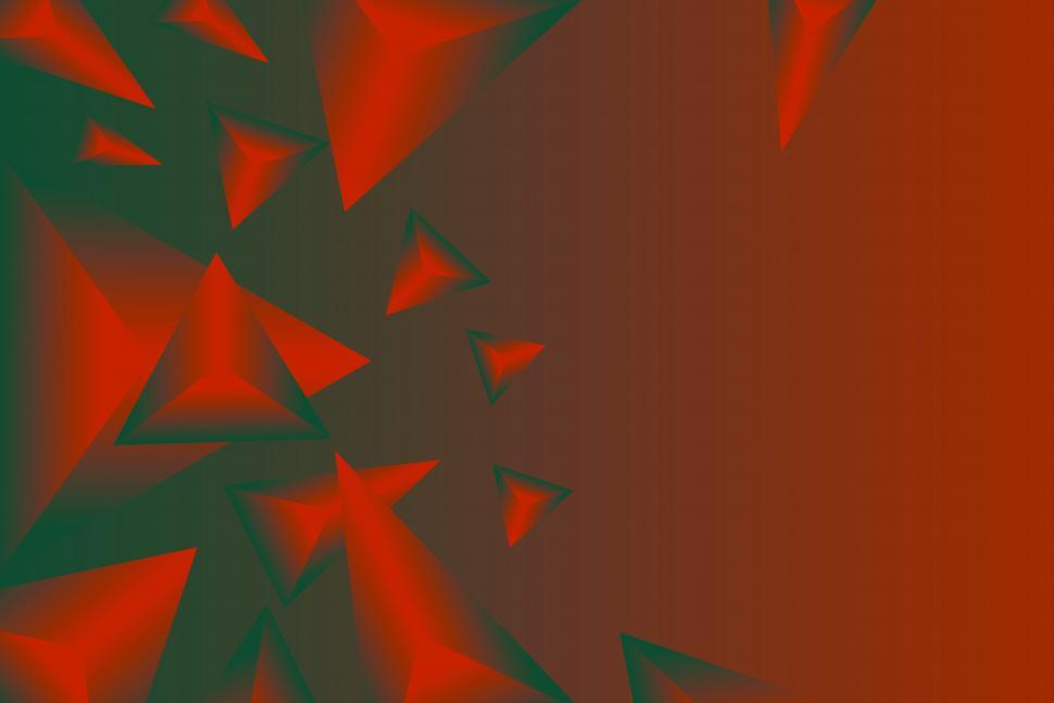 Free Image of Abstract Background - Vivid Orange and Dark Green 