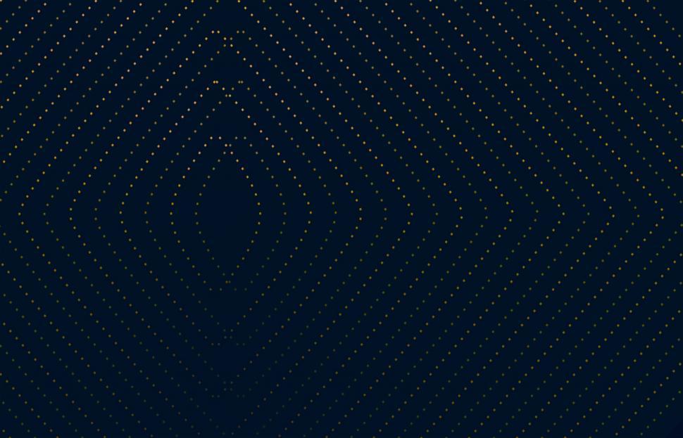 Free Image of Abstract Dark Pattern - Curvy Golden Dots on Dark Blue 
