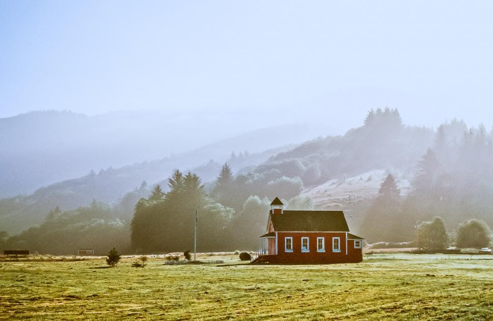 Free Image of Farmland with house 