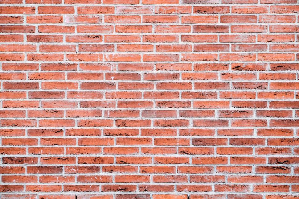 Download Free Stock Photo of Old red brick masonry wall texture 