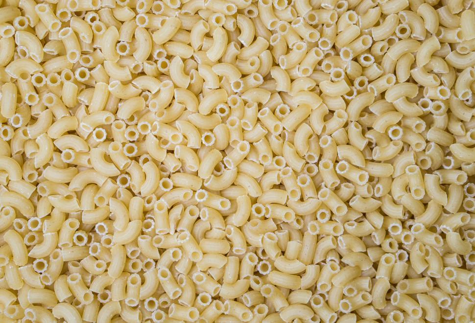 Free Image of Over head view of raw macaroni 