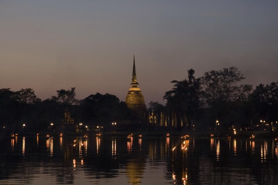 Free Image of Pagoda in Sukhothai Historical Park of Thailand 