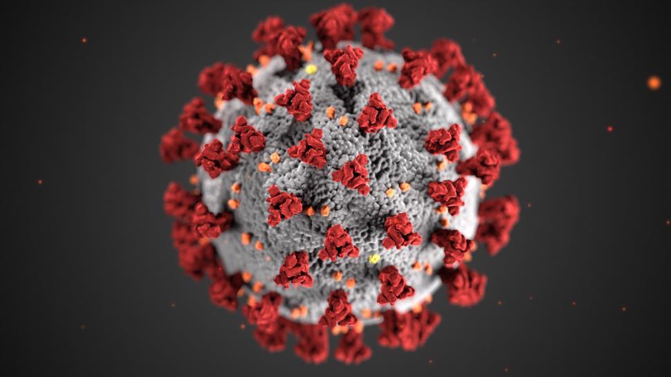 Free Image of COVID-19 Coronavirus Illustration - Dark Background 