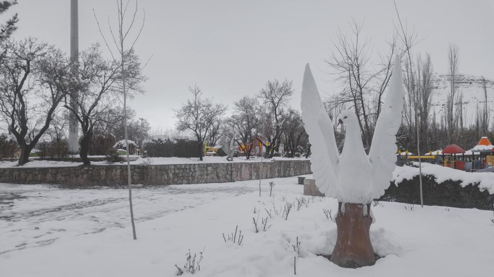 Free Image of Urban in Tafresh City - Snowy Sculpture 