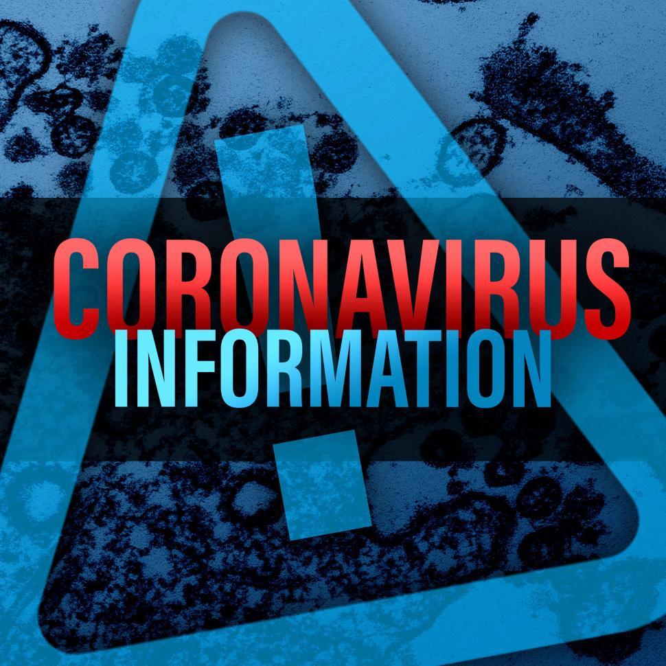 Free Image of Coronavirus Information Illustration - Blue 