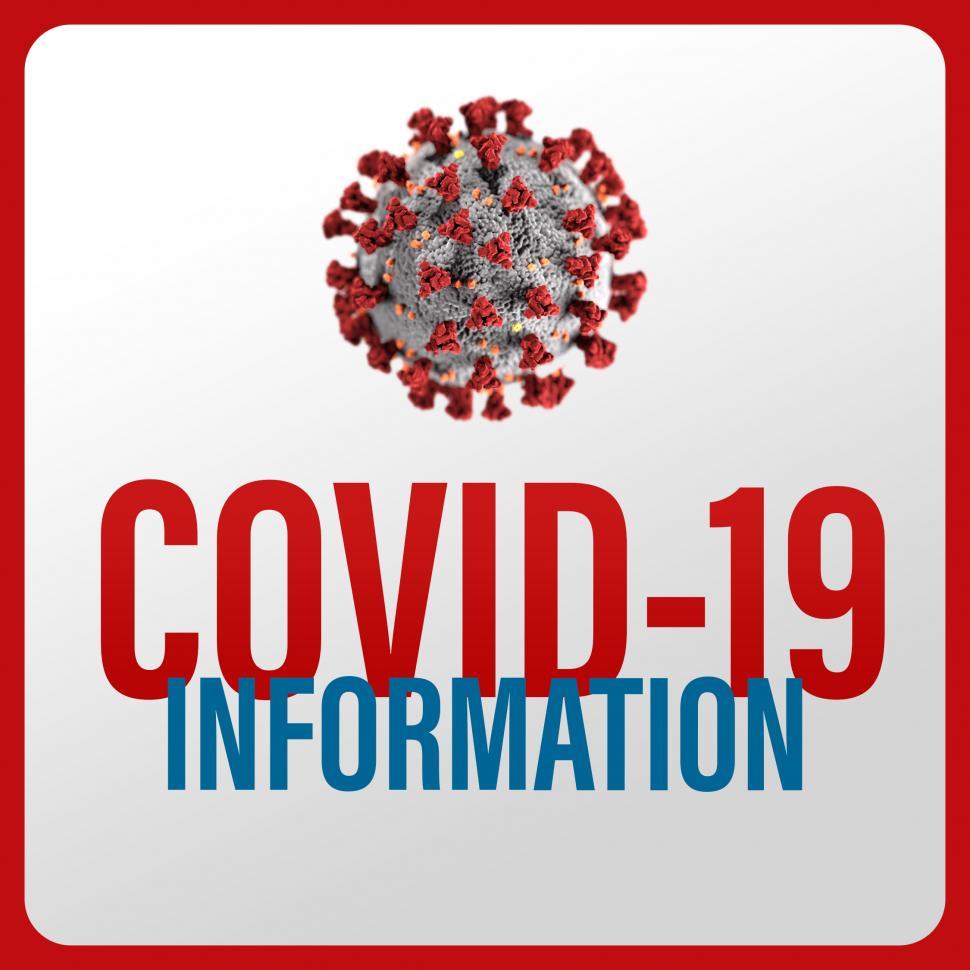Download Free Stock Photo of COVID-19 Information Graphic - Square  