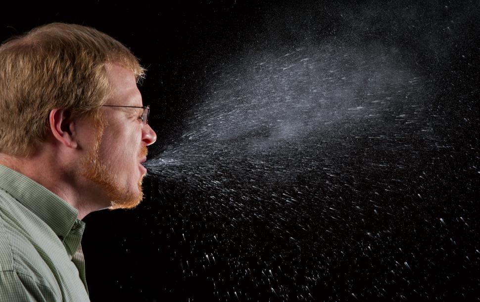 Free Image of Spray from One Sneeze 
