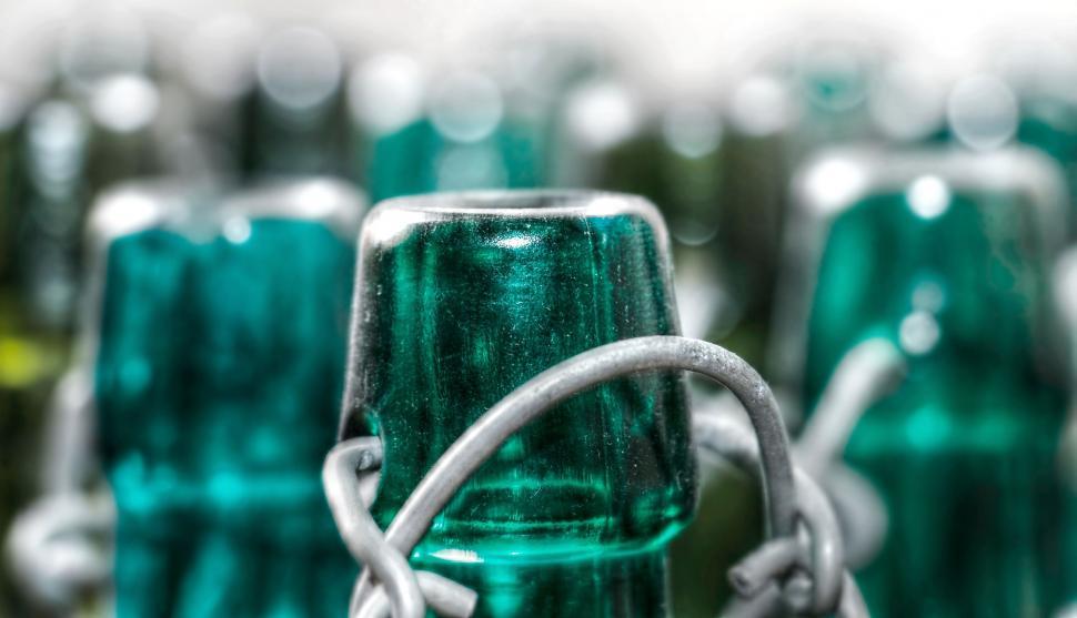 Free Image of Top of a Glass Bottle 