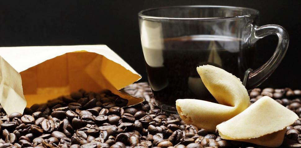 Free Image of Coffee, Beans and Cookies 
