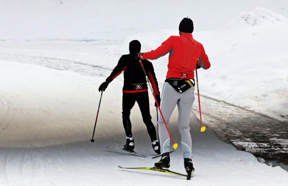Free Image of Cross Country Skiing  