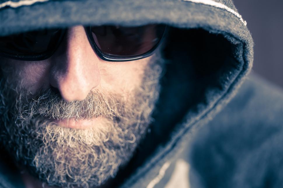 Free Image of MAn in Hoodie and Sunglasses, Hard to Identify 